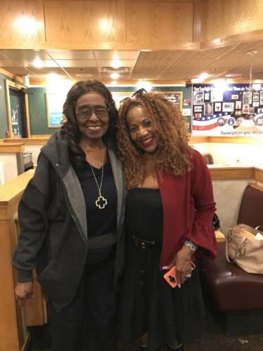 Rev. Dr. Mitchell with longtime Church member Mrs. Carolyn Plummer Riley in Los Angeles 2018.