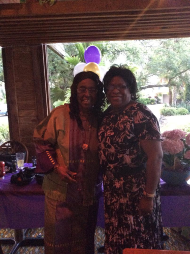 Mozella and Dear Friend at Retirement Dinner May 2014